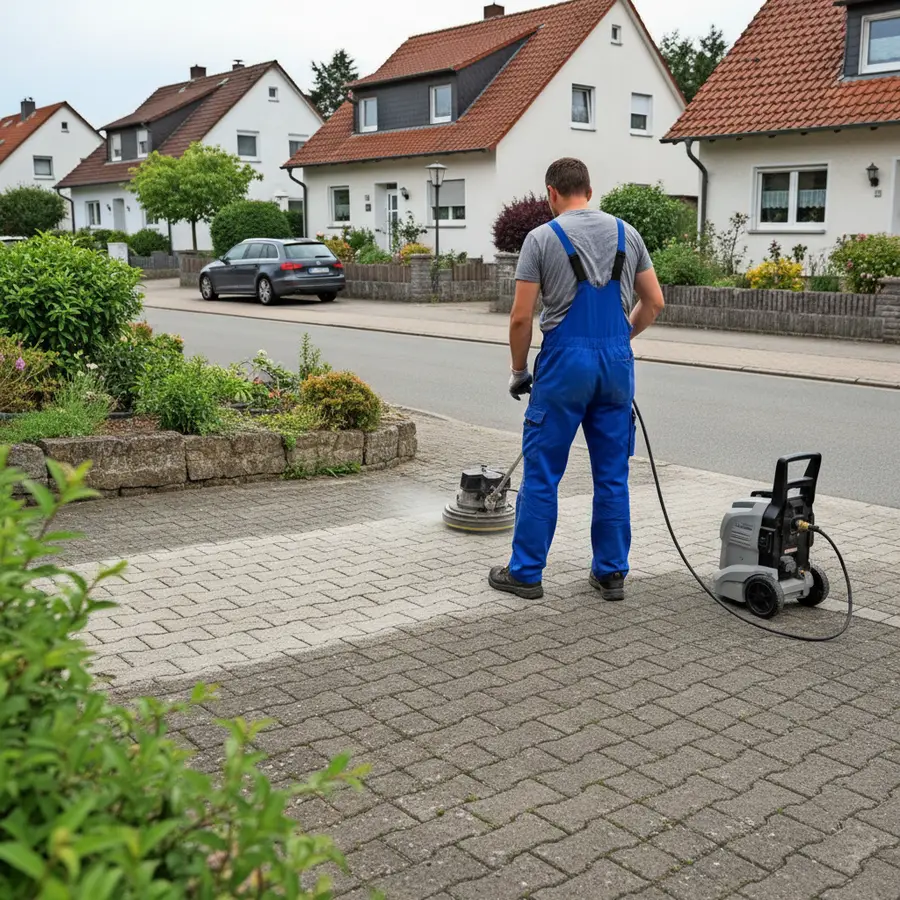Pflastersteinreinigung